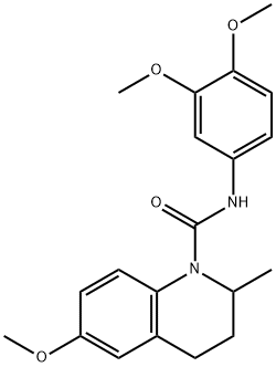 N-(3,4-dimethoxyphenyl)-6-methoxy-2-methyl-3,4-dihydro-2H-quinoline-1-carboxamide Structure
