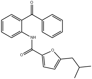 N-(2-benzoylphenyl)-5-(2-methylpropyl)furan-2-carboxamide Structure