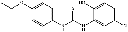 1-(5-chloro-2-hydroxyphenyl)-3-(4-ethoxyphenyl)thiourea 化学構造式