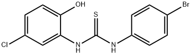 1-(4-bromophenyl)-3-(5-chloro-2-hydroxyphenyl)thiourea 化学構造式
