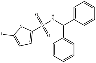 N-benzhydryl-5-iodothiophene-2-sulfonamide Structure