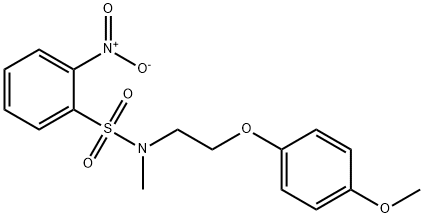 N-[2-(4-methoxyphenoxy)ethyl]-N-methyl-2-nitrobenzenesulfonamide Structure