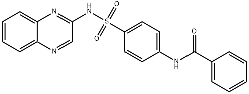 N-[4-(quinoxalin-2-ylsulfamoyl)phenyl]benzamide Struktur