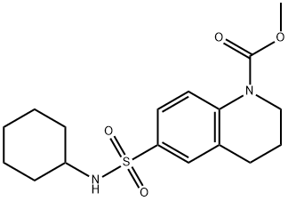 methyl 6-(cyclohexylsulfamoyl)-3,4-dihydro-2H-quinoline-1-carboxylate,727684-42-6,结构式