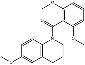 (2,6-dimethoxyphenyl)-(6-methoxy-3,4-dihydro-2H-quinolin-1-yl)methanone Structure