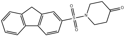 1-(9H-fluoren-2-ylsulfonyl)piperidin-4-one 结构式