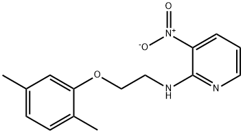 N-[2-(2,5-dimethylphenoxy)ethyl]-3-nitropyridin-2-amine 结构式