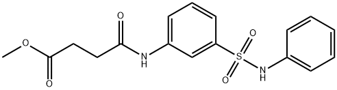 methyl 4-oxo-4-[3-(phenylsulfamoyl)anilino]butanoate Struktur