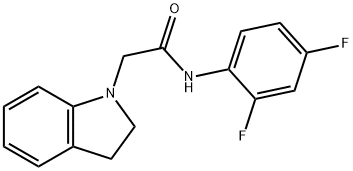 734541-88-9 N-(2,4-difluorophenyl)-2-(2,3-dihydroindol-1-yl)acetamide