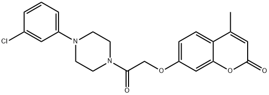 742116-89-8 7-(2-(4-(3-氯苯基)哌嗪-1-基)-2-氧代乙氧基)-4-甲基-2H-苯并吡喃-2-酮
