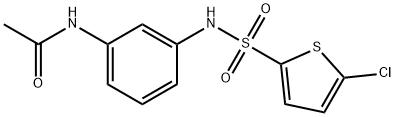 N-[3-[(5-chlorothiophen-2-yl)sulfonylamino]phenyl]acetamide Structure