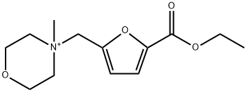 ethyl 5-[(4-methylmorpholin-4-ium-4-yl)methyl]furan-2-carboxylate Structure