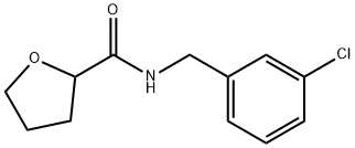 N-[(3-chlorophenyl)methyl]oxolane-2-carboxamide,777875-66-8,结构式