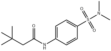 N-[4-(dimethylsulfamoyl)phenyl]-3,3-dimethylbutanamide Struktur