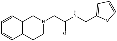 2-(3,4-dihydro-1H-isoquinolin-2-yl)-N-(furan-2-ylmethyl)acetamide Structure