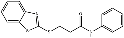 3-(1,3-benzothiazol-2-ylsulfanyl)-N-phenylpropanamide Structure