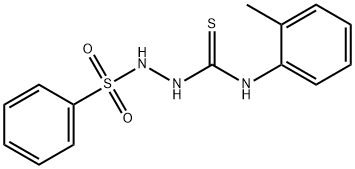 1-(benzenesulfonamido)-3-(2-methylphenyl)thiourea Structure