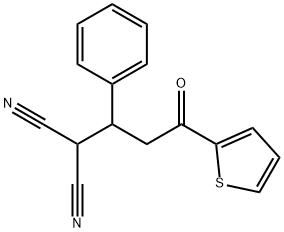 2-(3-oxo-1-phenyl-3-thiophen-2-ylpropyl)propanedinitrile