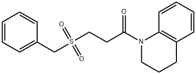 3-benzylsulfonyl-1-(3,4-dihydro-2H-quinolin-1-yl)propan-1-one Struktur