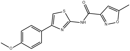 N-[4-(4-methoxyphenyl)-1,3-thiazol-2-yl]-5-methyl-1,2-oxazole-3-carboxamide Struktur