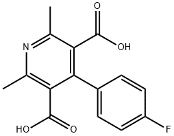 4-(4-fluorophenyl)-2,6-dimethylpyridine-3,5-dicarboxylic acid Structure