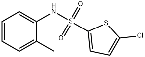 5-chloro-N-(2-methylphenyl)thiophene-2-sulfonamide Structure