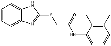 2-(1H-benzimidazol-2-ylsulfanyl)-N-(2,3-dimethylphenyl)acetamide Struktur