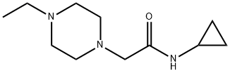 N-cyclopropyl-2-(4-ethylpiperazin-1-yl)acetamide Structure