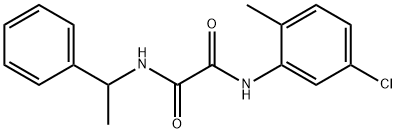 N-(5-chloro-2-methylphenyl)-N'-(1-phenylethyl)oxamide,838891-15-9,结构式