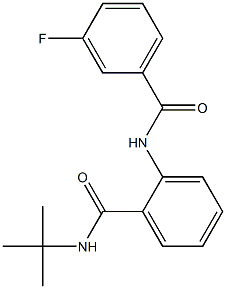 N-tert-butyl-2-[(3-fluorobenzoyl)amino]benzamide Structure