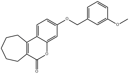 3-[(3-methoxyphenyl)methoxy]-8,9,10,11-tetrahydro-7H-cyclohepta[c]chromen-6-one|