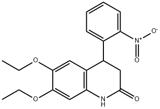 6,7-diethoxy-4-(2-nitrophenyl)-3,4-dihydro-1H-quinolin-2-one|