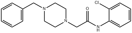 2-(4-benzylpiperazin-1-yl)-N-(2-chlorophenyl)acetamide Structure
