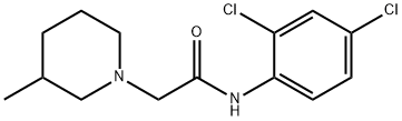 N-(2,4-dichlorophenyl)-2-(3-methylpiperidin-1-yl)acetamide Structure