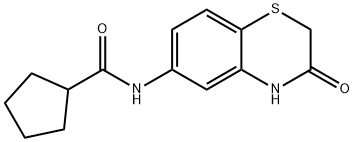 N-(3-oxo-4H-1,4-benzothiazin-6-yl)cyclopentanecarboxamide Structure