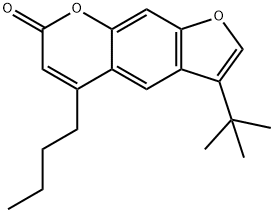 5-butyl-3-tert-butylfuro[3,2-g]chromen-7-one,858749-27-6,结构式