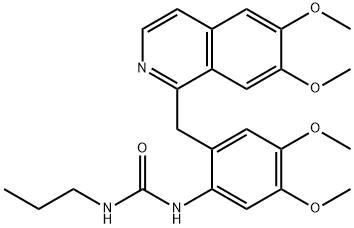 1-[2-[(6,7-dimethoxyisoquinolin-1-yl)methyl]-4,5-dimethoxyphenyl]-3-propylurea Structure