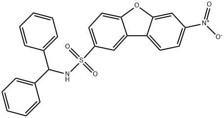 N-benzhydryl-7-nitrodibenzofuran-2-sulfonamide Structure