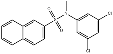 N-(3,5-dichlorophenyl)-N-methylnaphthalene-2-sulfonamide 结构式