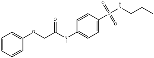 2-phenoxy-N-[4-(propylsulfamoyl)phenyl]acetamide 结构式