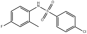 4-chloro-N-(4-fluoro-2-methylphenyl)benzenesulfonamide Struktur