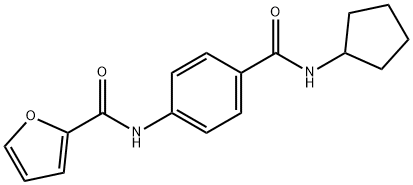 878438-29-0 N-[4-(cyclopentylcarbamoyl)phenyl]furan-2-carboxamide