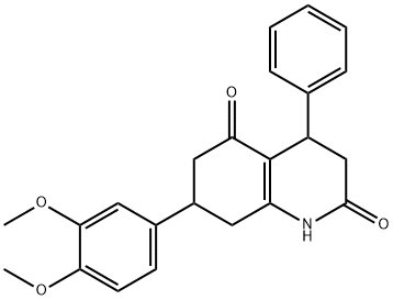 878444-96-3 7-(3,4-dimethoxyphenyl)-4-phenyl-1,3,4,6,7,8-hexahydroquinoline-2,5-dione