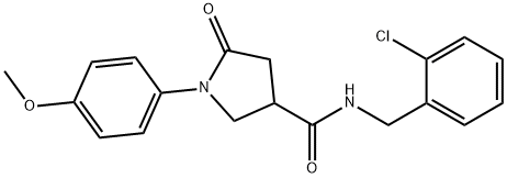 878727-03-8 N-[(2-chlorophenyl)methyl]-1-(4-methoxyphenyl)-5-oxopyrrolidine-3-carboxamide