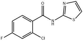 2-chloro-4-fluoro-N-(1,3-thiazol-2-yl)benzamide Structure