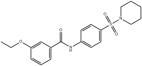 3-ethoxy-N-(4-piperidin-1-ylsulfonylphenyl)benzamide Structure