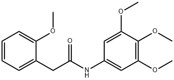 2-(2-methoxyphenyl)-N-(3,4,5-trimethoxyphenyl)acetamide 结构式