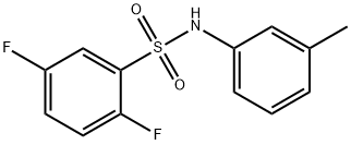 2,5-difluoro-N-(3-methylphenyl)benzenesulfonamide Structure