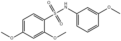 2,4-dimethoxy-N-(3-methoxyphenyl)benzenesulfonamide Struktur