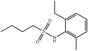 N-(2-ethyl-6-methylphenyl)butane-1-sulfonamide Structure